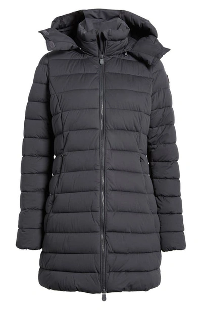Shop Save The Duck Dorothy Quilted Puffer Coat In Grey Black