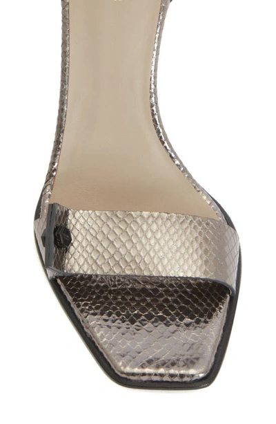 Allsaints Betty Ankle Strap Sandal In Gunmetal Grey