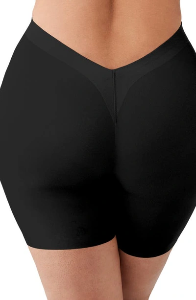 Wacoal Beyond Naked High-waist Medium Control Thigh Shaper In Black