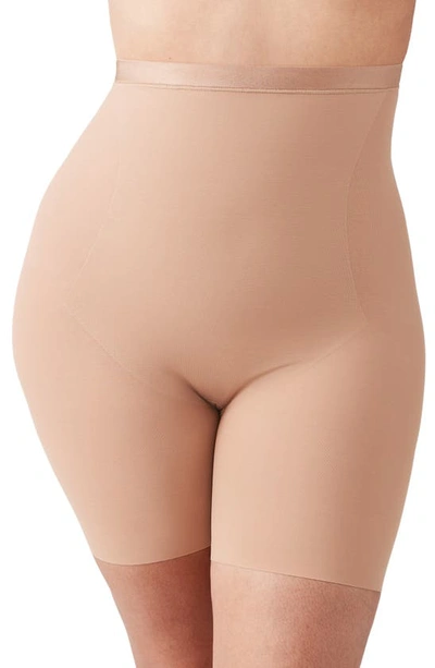 Shop Wacoal Shape Revelation™ Hourglass High Waist Thigh Shaping Shorts In Praline