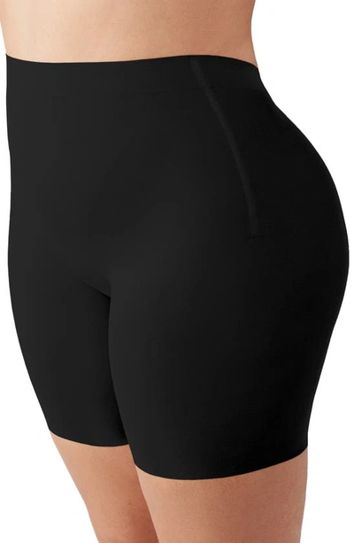 Wacoal Beyond Naked High-waist Medium Control Thigh Shaper In Black