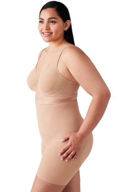 Wacoal Shape Revelation High-rise Thigh Shaper In Praline