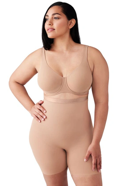 Wacoal Shape Revelation High-rise Thigh Shaper In Praline