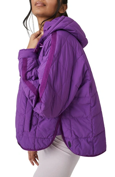 Shop Fp Movement Pippa Water Resistant Packable Pullover In Vivid Violet