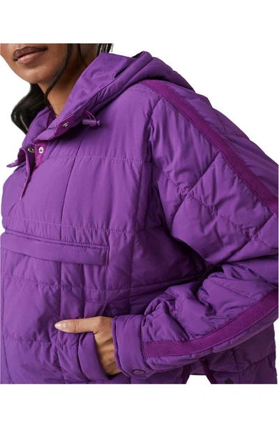 Shop Fp Movement Pippa Water Resistant Packable Pullover In Vivid Violet