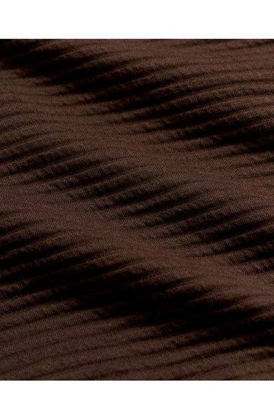 Billy Reid Double Knit Half-zip Pullover In Chocolate