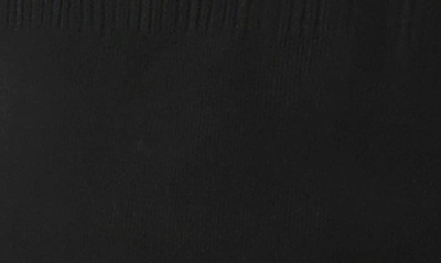 Shop Gstq Fine Rib Long Sleeve Quarter Zip Sweater In Black