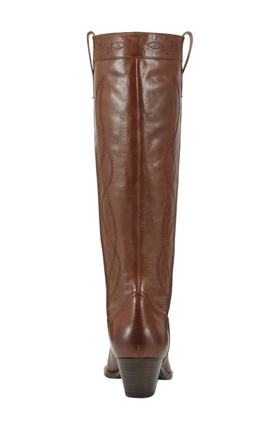 Shop Marc Fisher Ltd Edania Pointed Toe Knee High Boot In Medium Brown 210