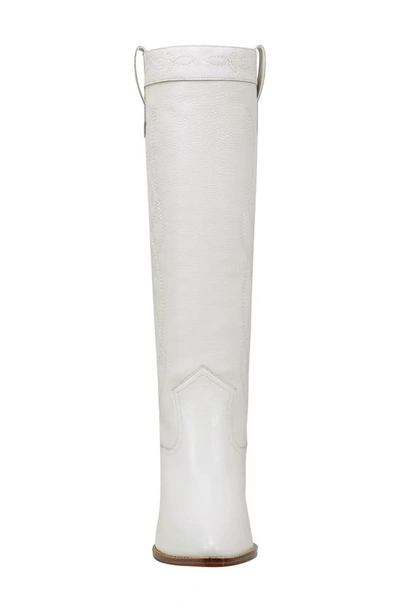 Shop Marc Fisher Edania Pointed Toe Knee High Boot In Ivory 150