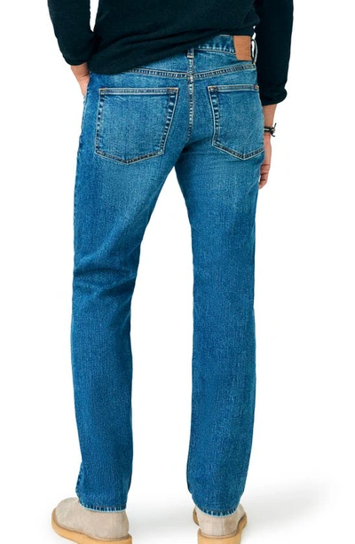 Shop Faherty Slim Straight Leg Organic Cotton Jeans In East Lake Wash