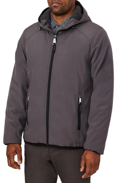 Shop Rainforest Fleece Lined Water Resistant Soft Shell Storm Jacket In Grey