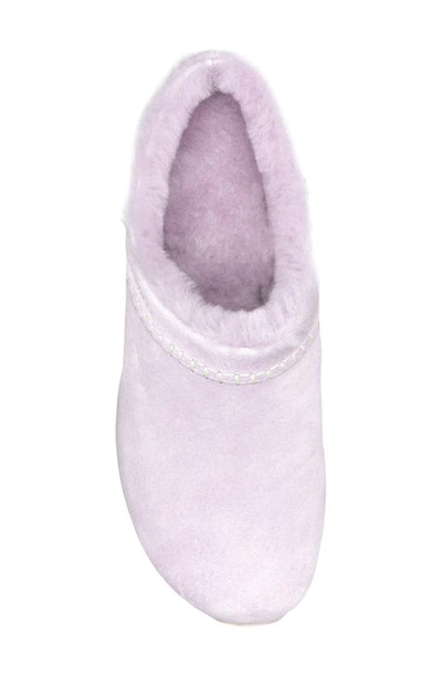 Shop Merrell Encore Ice 5 Water Resistant Faux Shearling Clog In Lite Orchid