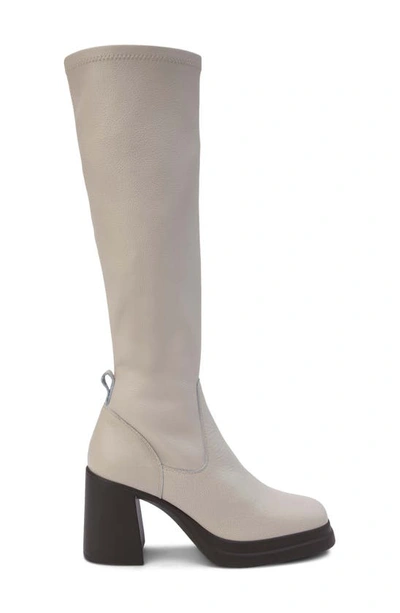 Shop Matisse Delaney Knee High Platform Boot In Bone