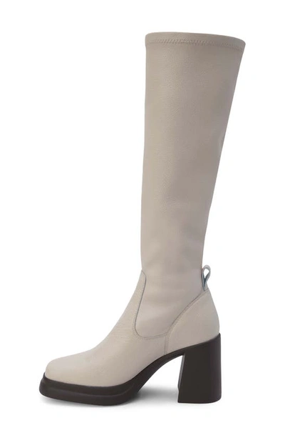 Shop Matisse Delaney Knee High Platform Boot In Bone