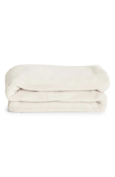 Shop Unhide Lil' Marsh X-small Plush Blanket In Snow White