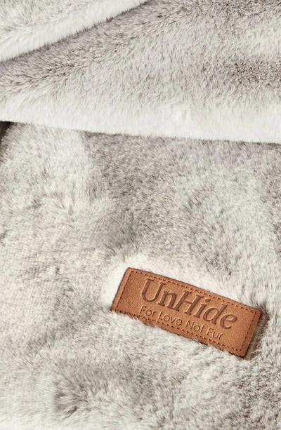 Shop Unhide Lil' Marsh Small Plush Blanket In Greige Goose