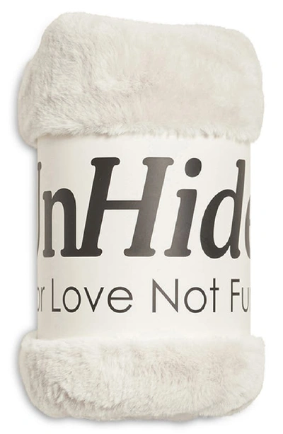Unhide Lil' Marsh X-small Plush Blanket In Snow White