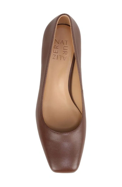 Shop Naturalizer Karina Square Toe Pump In Cappuccino Brown Leather