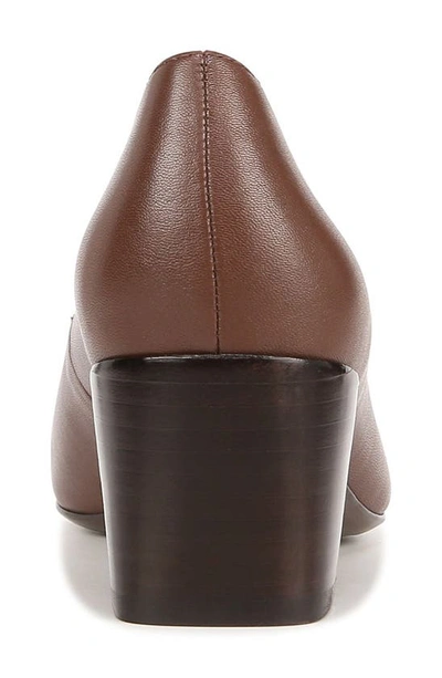 Shop Naturalizer Karina Square Toe Pump In Cappuccino Brown Leather