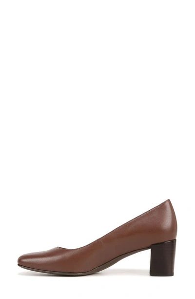 Shop Naturalizer Karina Square Toe Pump In Cappuccino Brown Leather