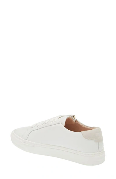 Frankie4 Billie Zip Sneaker In White Tumbled