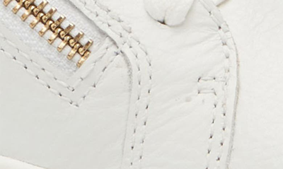 Frankie4 Billie Zip Sneaker In White Tumbled