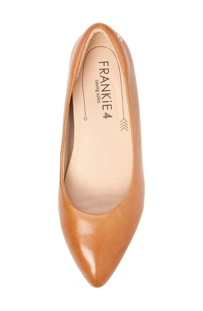 Shop Frankie4 Poppy Pointed Toe Flat In Tan