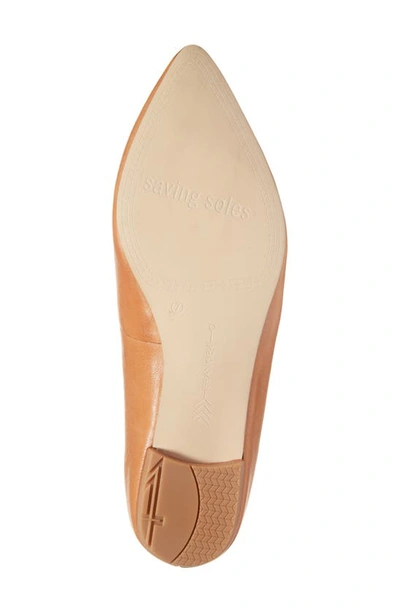 Shop Frankie4 Faye Reptile Embossed Flat In Tan Reptile Emboss