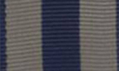 Trafalgar Balint Stripe Grosgrain Suspenders In Khaki And Navy