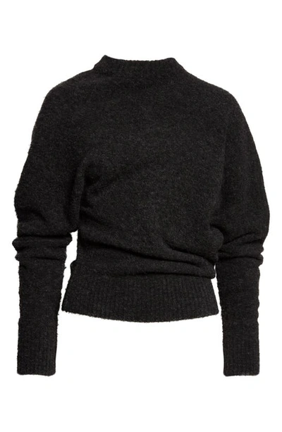 Shop Proenza Schouler Wool Blend Sweater In 010 Charcoal