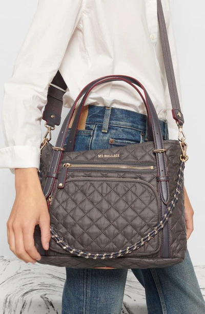 Mz Wallace Crosby Everywhere Tote In Medium Grey