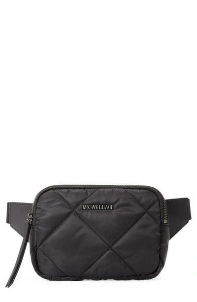 Shop Mz Wallace Madison Quilted Belt Bag In Black