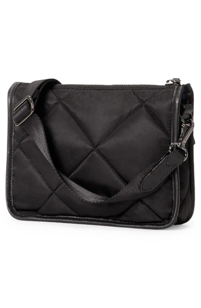 Shop Mz Wallace Quilted Madison Convertible Crossbody Bag In Black