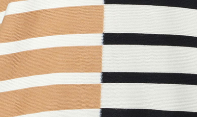 English Factory Mixed Stripe Sweater In Brown Multi