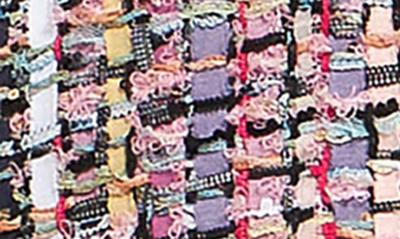 Endless Rose Tweed Denim Jacket In Pink Multi