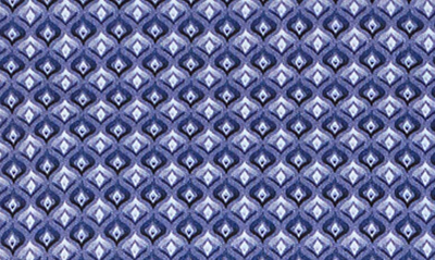 Shop Robert Graham Bernardo Diamond Print Knit Button-up Shirt In Blue