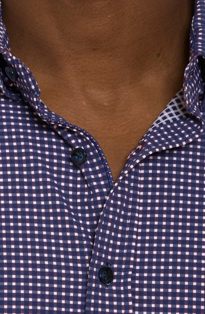 Shop Robert Graham Lonardo Check Button-up Shirt In Blue