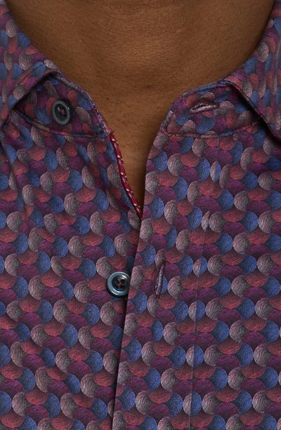 Shop Robert Graham Barrone Button-up Shirt In Purple Multi