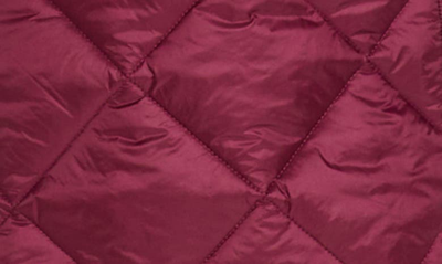 Gallery Diamond Quilted Puffer Vest In Burgundy
