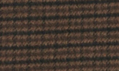Levi's Houndstooth Check Double Breasted Long Coat In Black/ Sealbrown/ Dune Hndstth