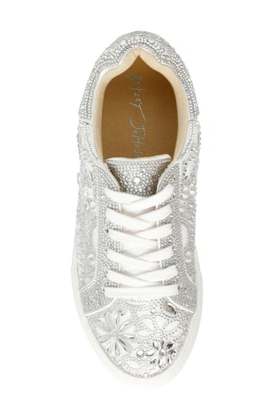 Shop Betsey Johnson Reily Sneaker In White