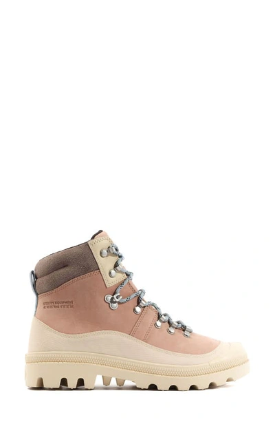 Palladium Pallabrousse Waterproof Lace-up Boot In Light Beige