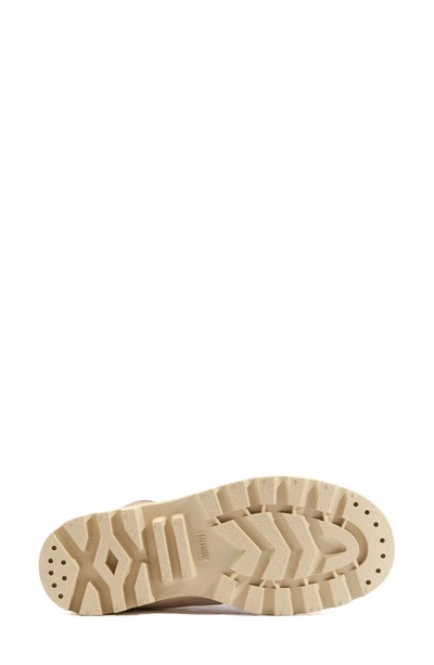 Palladium Pallabrousse Waterproof Lace-up Boot In Light Beige