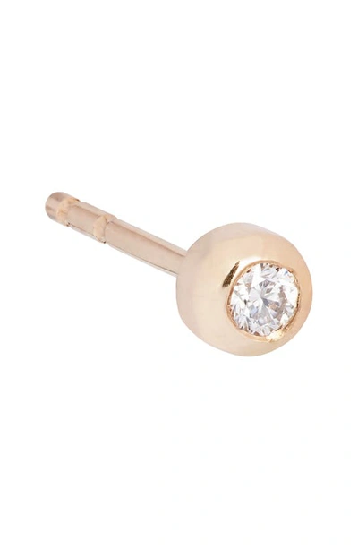 Anzie Cléo Diamond Bezel Stud Earrings In Clear