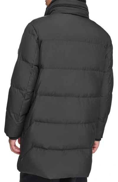 Shop Andrew Marc Valcour Water-resistant Puffer Coat In Black