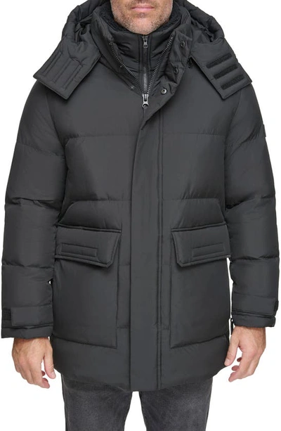 Shop Andrew Marc Oswego Water Resistant Down & Feather Fill Parka In Black