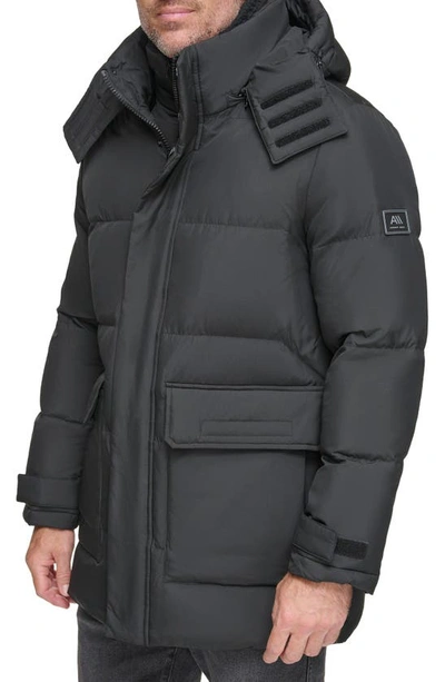 Shop Andrew Marc Oswego Water Resistant Down & Feather Fill Parka In Black