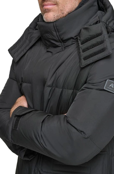 Shop Andrew Marc Oswego Water Resistant Down & Feather Fill Parka In Black