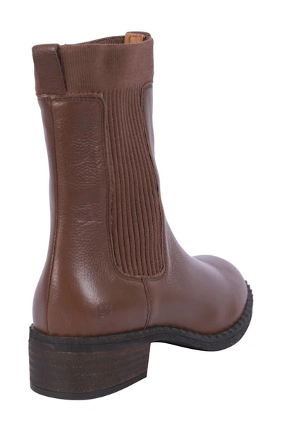 Gentle Souls By Kenneth Cole Bernadette Chelsea Boot In Chocolate Leather