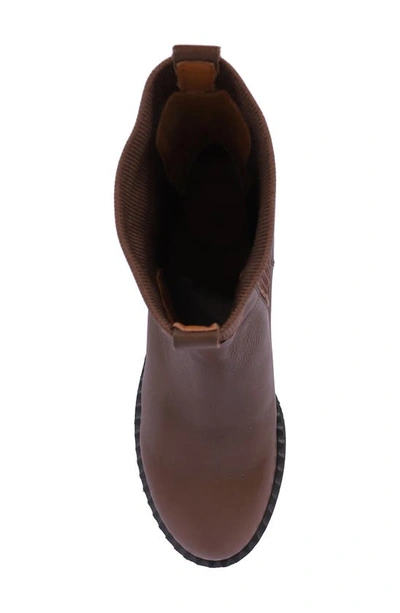 Gentle Souls By Kenneth Cole Bernadette Chelsea Boot In Chocolate Leather